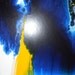 Original Abstract Painting Signed Modern Art - LIQUID ART Technique