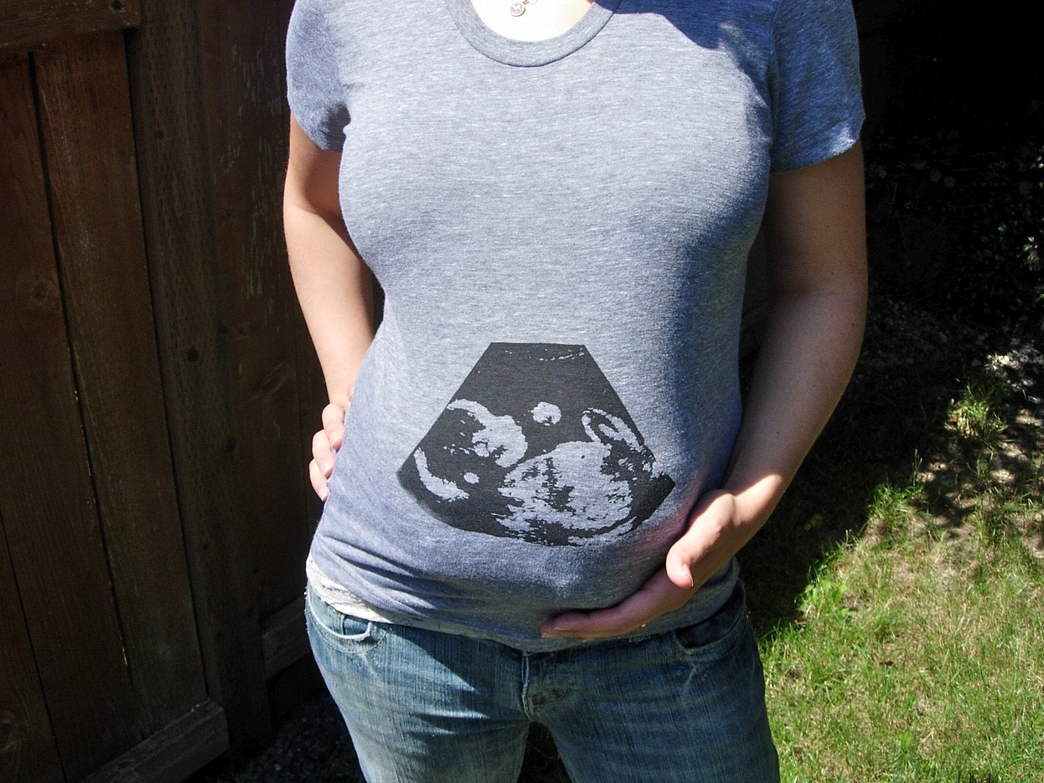 Items similar to Ultrasound tee shirt. Screen printed tshirt. on Etsy