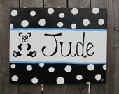Personalized Children's Art nursery wall decor decoration kids wall hanging canvas