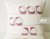 Sukan / Birds Pillow Cover - 14x14