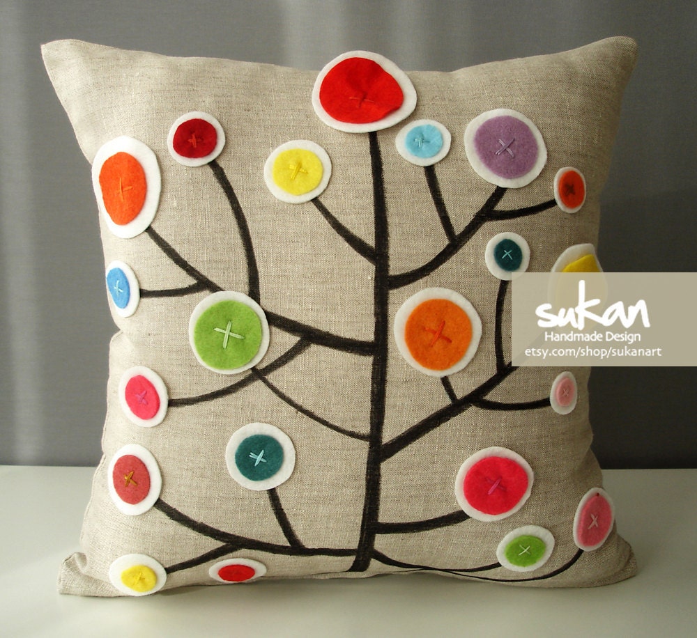 Pen Pattern Pillow Cover - 14x14
