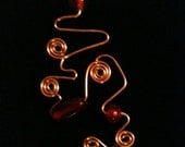 Simple Swirl Necklace- Fire