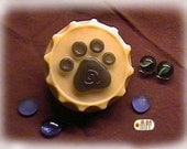 Dog Paw in Bottle Cap Silicone Soap Mold ( Soap Republic )