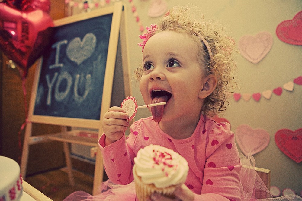 Instant Download-Valentines Day Collection-Cupcake Toppers:PINKS-Printable PDF