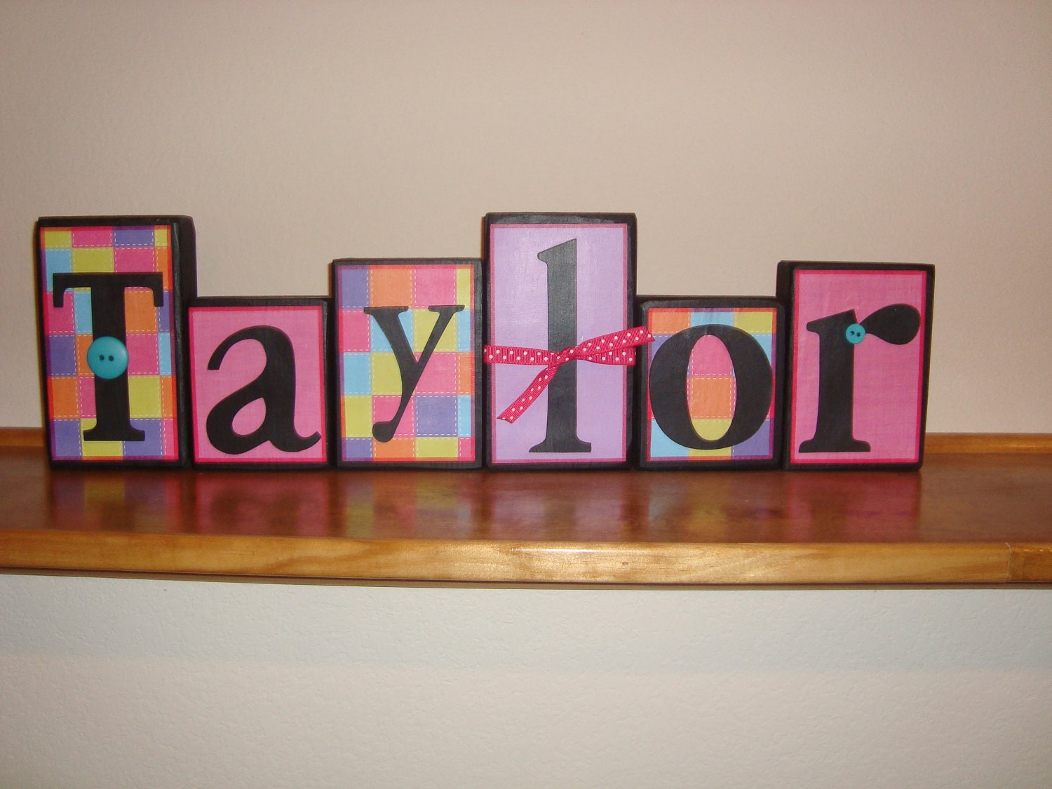 Customize Name Blocks - Pink, Purple, Sports, Colors, You Choose your theme and Colors - Any Style - Be Creative