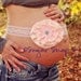 Custom Maternity Photography Prop Belly Band - Maternity Belt - Vintage Flower Camo- Perfect for the Hunter - Photo Prop