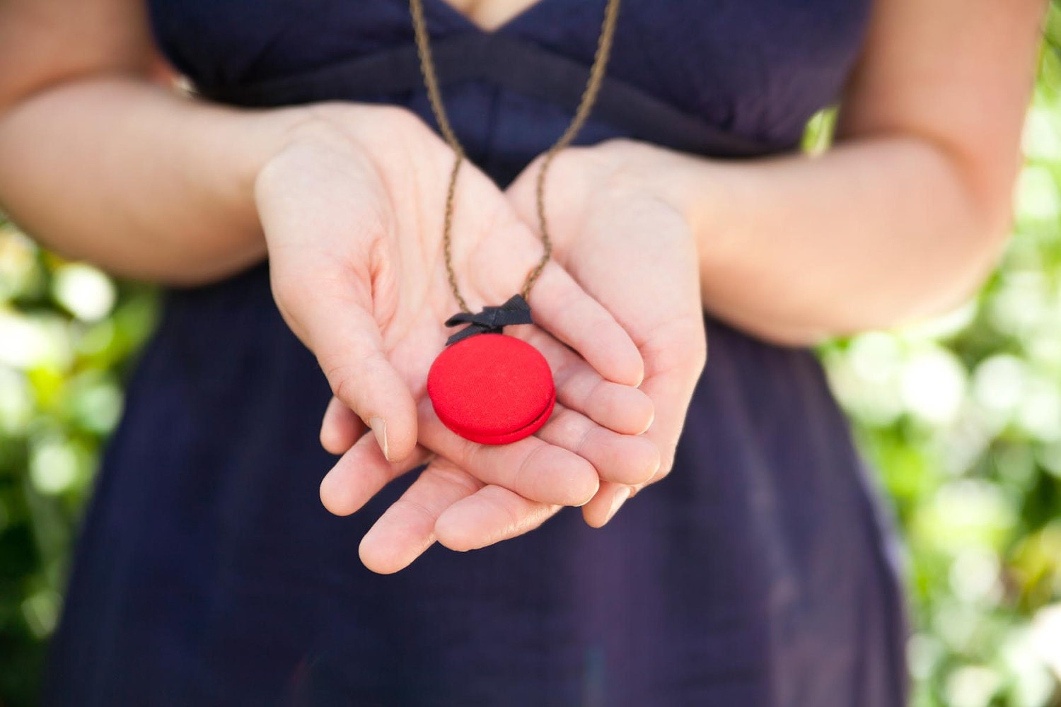 Wedding Bridesmaid Custom Locket with Secret Chalkboard in Red or Color of Your Choice with Convertible Antique Brass Chain