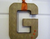 12 inch Custom Monogram-Hanging Wall Letter-Great for weddings, front doors, home decor