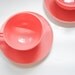 SALE Coral Vintage Tea Cups