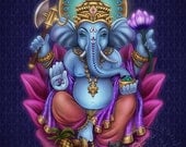 Lord Ganesha - Art Print - Brigid Ashwood
