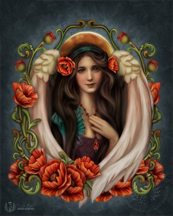 Angel Poppy - Art Print - Brigid Ashwood