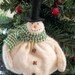 Primitive Top Hat Snowman Clothespin Xmas Ornie
