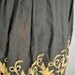 1950s Summer Dress / Small Spring Dress / 1950s Sundress / Vintage  Green and Yellow Embroidered Cotton Sundress