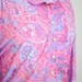 Vintage Pink Dress / Purple Pink Dress / Girly Dress / Vintage 1970s Paisley Dress / Pink and Purple Medley Vintage Dress