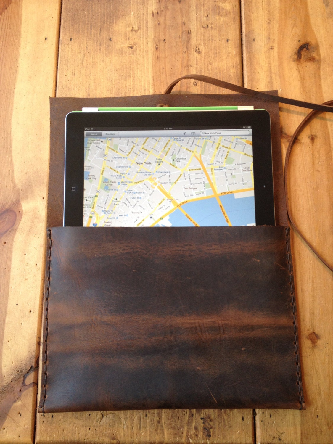 Sale Ipad leather case by Aixa on Etsy