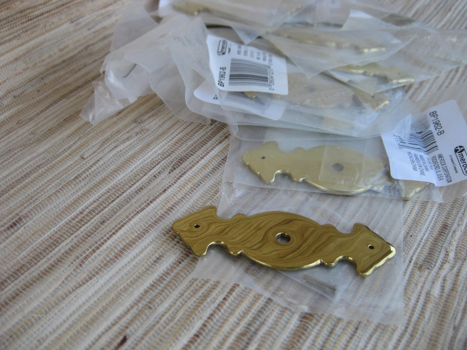 Brass Knob Back Plate - upcycled hardware - steampunk - restoration hardware - supply - free shipping