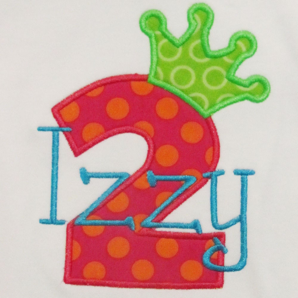 Girls Birthday Shirt or Onesie, YOU DESIGN, Princess, Number with Crown, Long or Short Sleeve