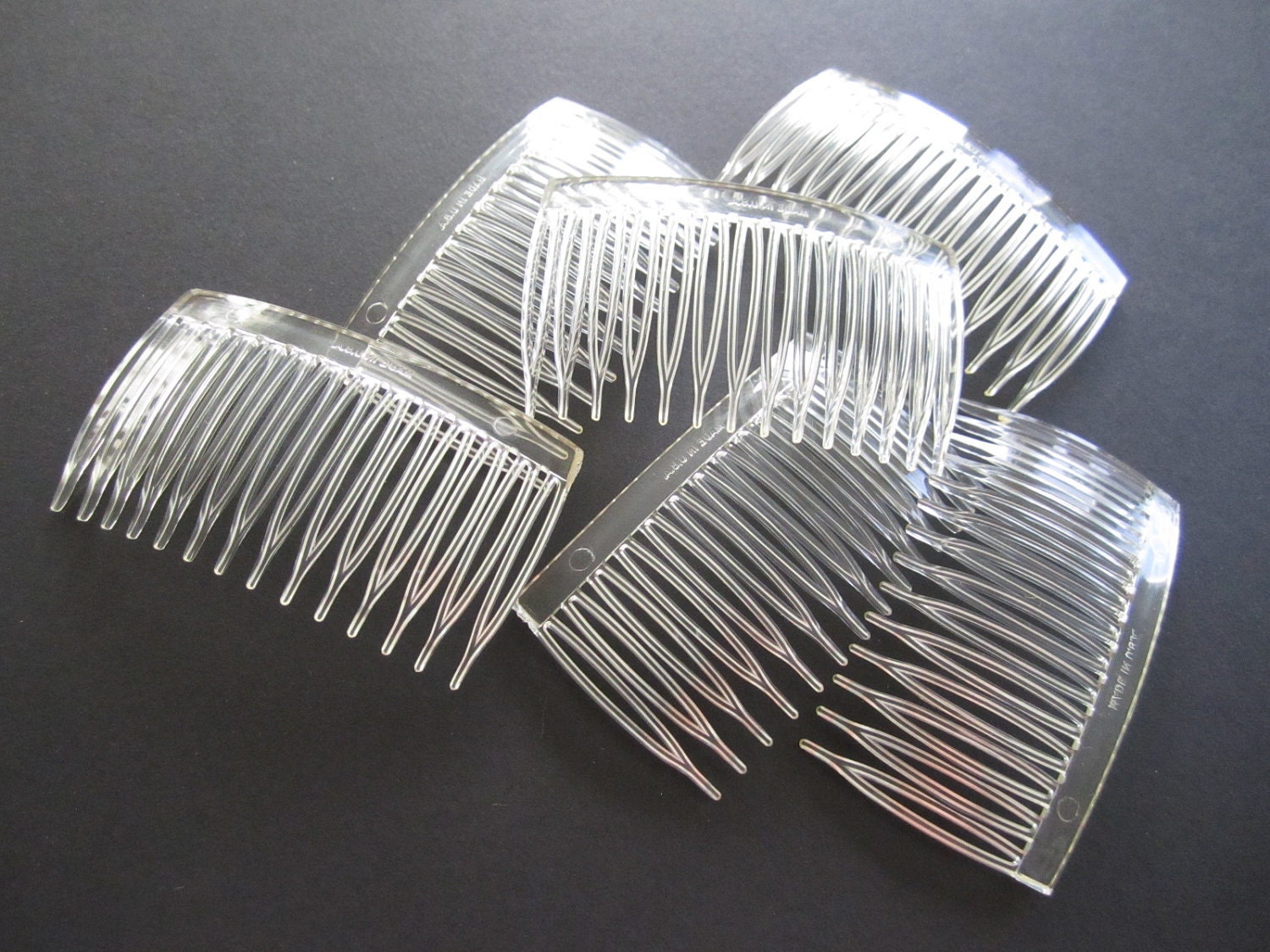 Plastic Combs, Fascinator Comb, Millinery Supplies, DIY, Bridal Veil, Make Your Own Hair Accessories, Set of 6