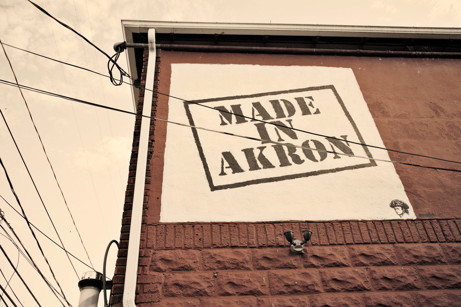 Made in Akron, Ohio - Local Shop Sign - Fine Art Photograph