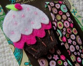Clearance, Girl Pacifier Clip, Cupcake Pacifier Clip, Baby Pacifier Clip, Sale