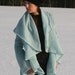 Azure/ light blue jacket, cardigan, kidmohair