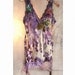 Reserved for Joan Lovely Unique Summer Evening Party SILK TOP Very Feminine Violet Green Lavender Croched Laces,