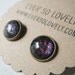 meteor shower - black and silver green and red starry night handmade sparkly metallic nickel free post earrings