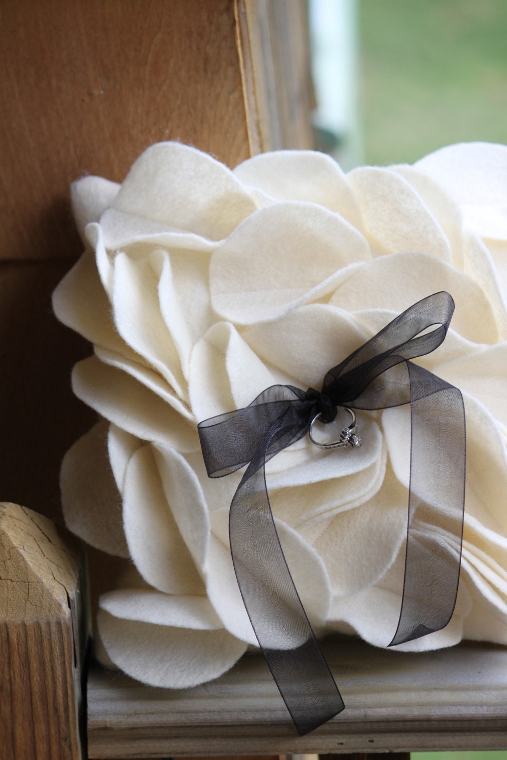 Petal Ring Bearer Pillow