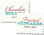 Buffet Signs . Pastel Alice in Wonderland Collection . by Loralee Lewis