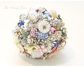 Deposit on a Custom Bridal Country Vintage Brooch Bouquet