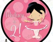 NEW Birthday Girl IRON ON - Pretty Ballerina