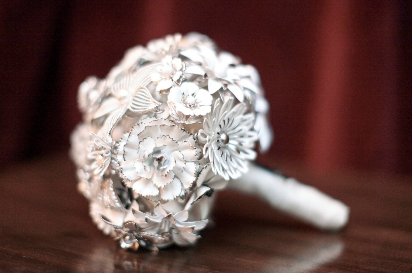 CUSTOM Wedding Jewelry Brooch Bouquet - to fit your colors, style & budget OOAK, vintage bridal bouquet
