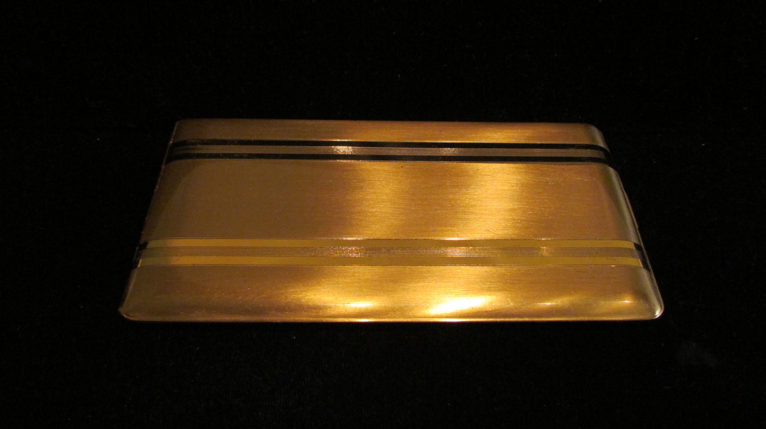 1940's Cigarette Case Elgin American Vintage Business Card Holder Card Case Art Deco Case GORGEOUS