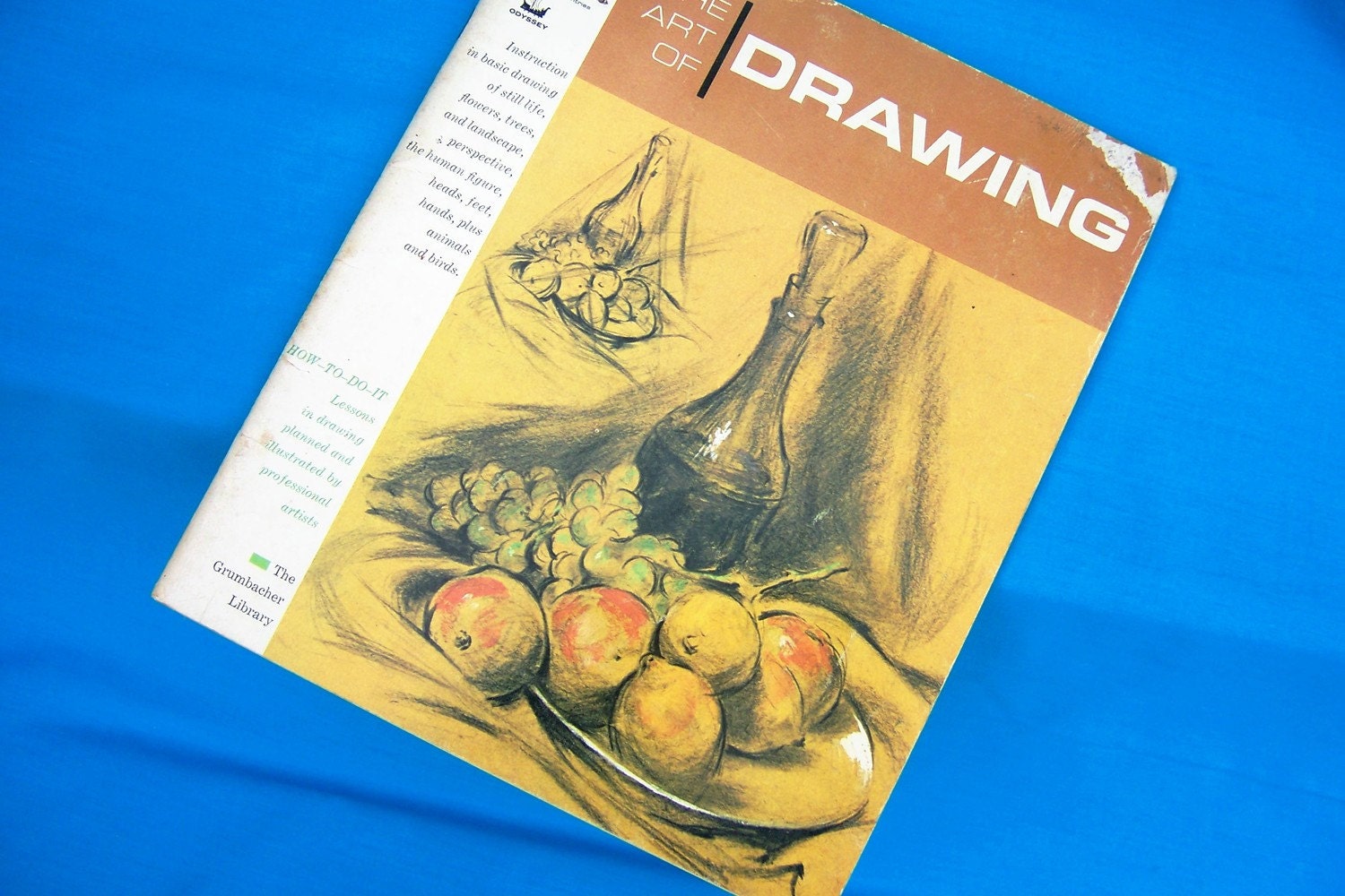 Vintage Book The Art of Drawing from The Grumbacher Library. Gift idea for artsy people of all ages who want to learn how to draw.