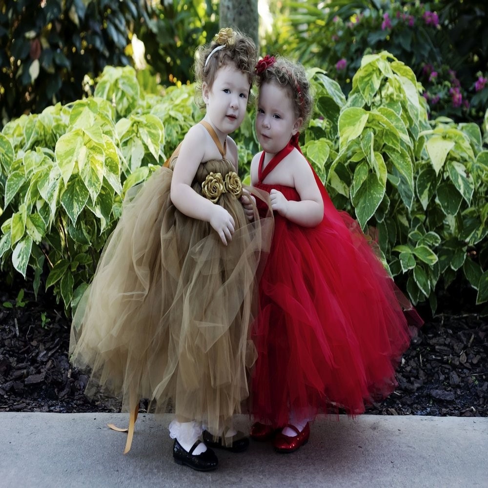 Classy red tutu dress available in red and gold. Available sizes newborn to 24 months.