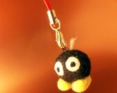 Bob-omb Style Phone Charm - Needle Felted