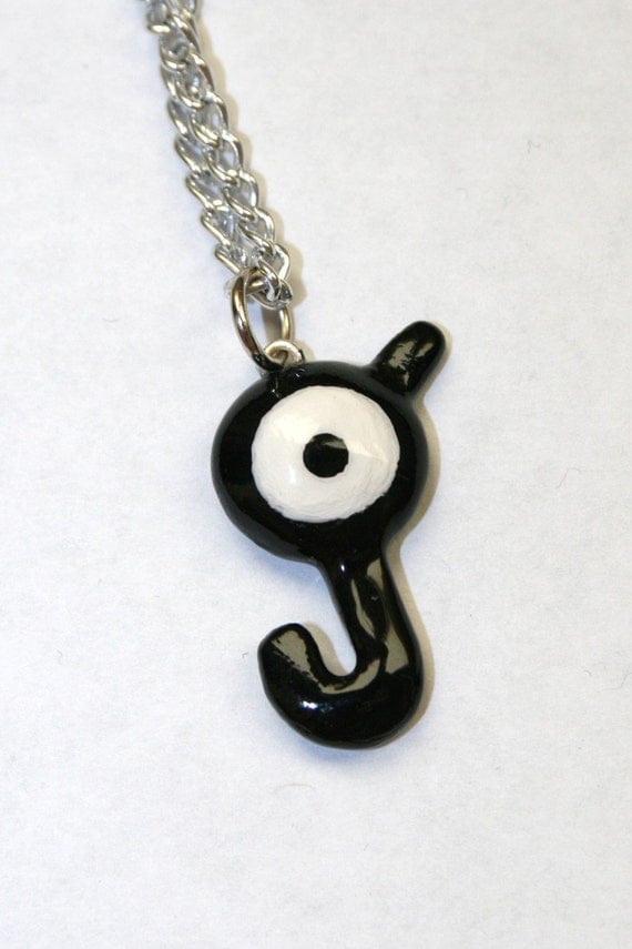 Unown Pokemon Initial Necklace