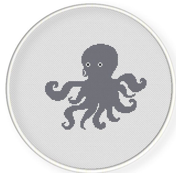 Instant download,free shipping,Cross stitch pattern, PDF,octopus NO.2 ,zxxc0225