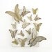 Weathered Burlap Butterflies