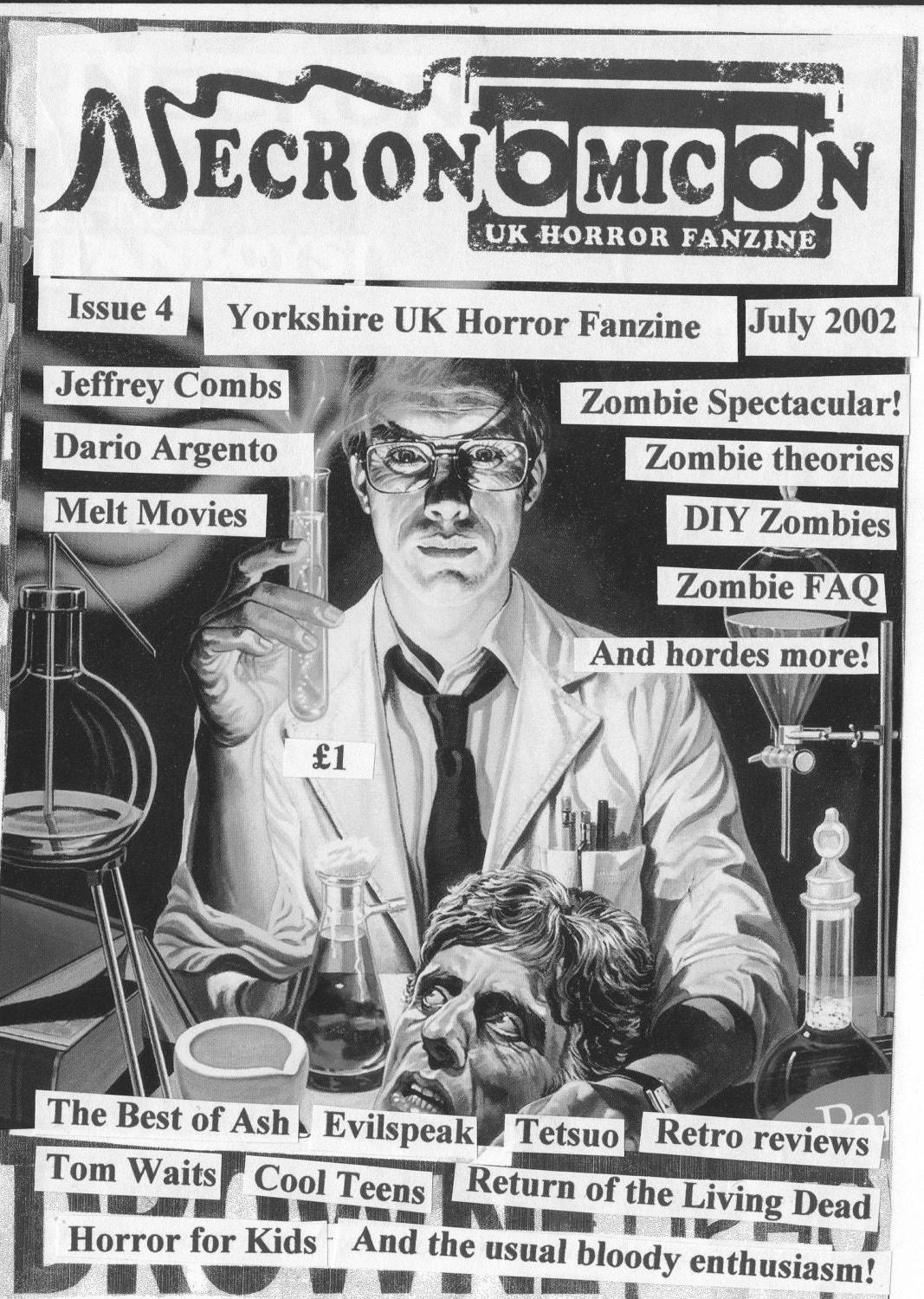NECRONOMICON Issue 4 UK horror fanzine zine zombies