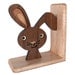 Wood Bunny Bookend: Heirloom Kids Baby Nursery Children