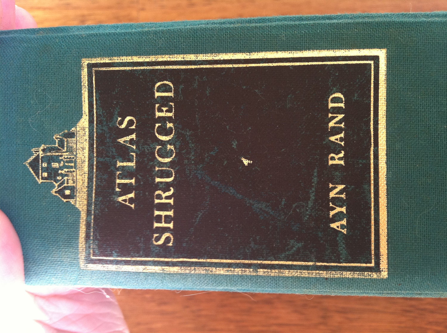 1957 vintage copy of Atlas Shrugged by Ayn Rand - ninth printing
