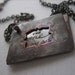 THE ONE - peekaboo engraved copper shakespeare necklace