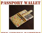 INSTANT DOWNLOAD The Traveler Passport Wallet PDF sewing pattern