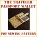 INSTANT DOWNLOAD The Traveler Passport Wallet PDF sewing pattern
