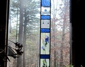 Gorgeous Stained Glass Window WINDOW TREATMENT suncatcher stained glass panel iridized glass stained glass home and living