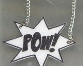 POW burst necklace (white)