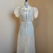 RESERVED -1930s or 40s Sheer Striped Dress or Robe - Old Hollywood