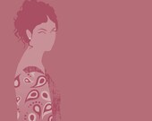 Inara Serra Firefly 8x10 minimalist poster in rose pink