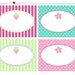 Strawberry Happy Birthday FOOD LABELS Printable